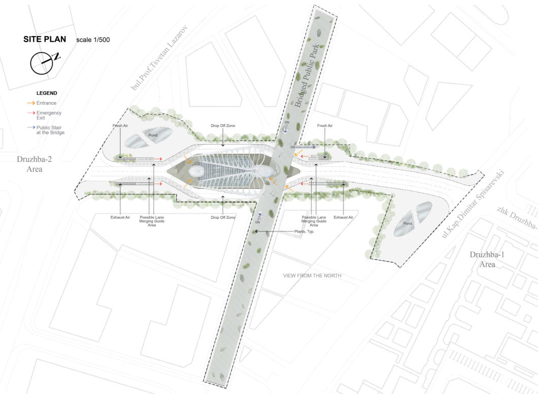 Site Plan for MTR Station
