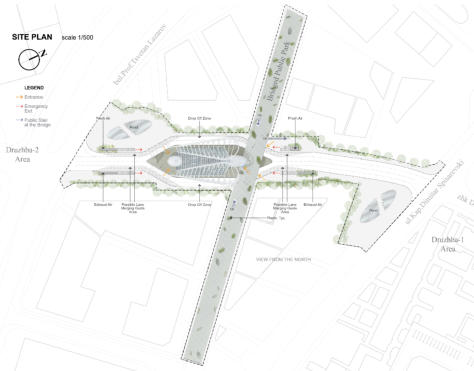 Site Plan for MTR Station